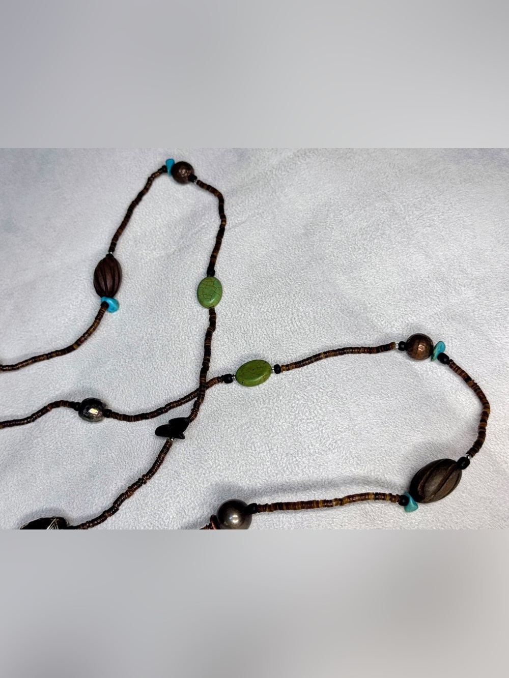 Silpada sterling silver and authentic Green and Brown stones Women's Necklace